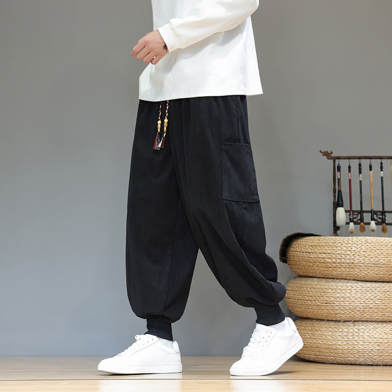 Structured Cotton Tapered Grounding Pants