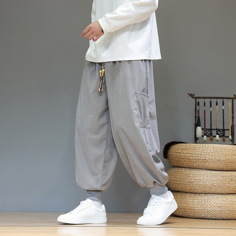 Structured Cotton Tapered Grounding Pants