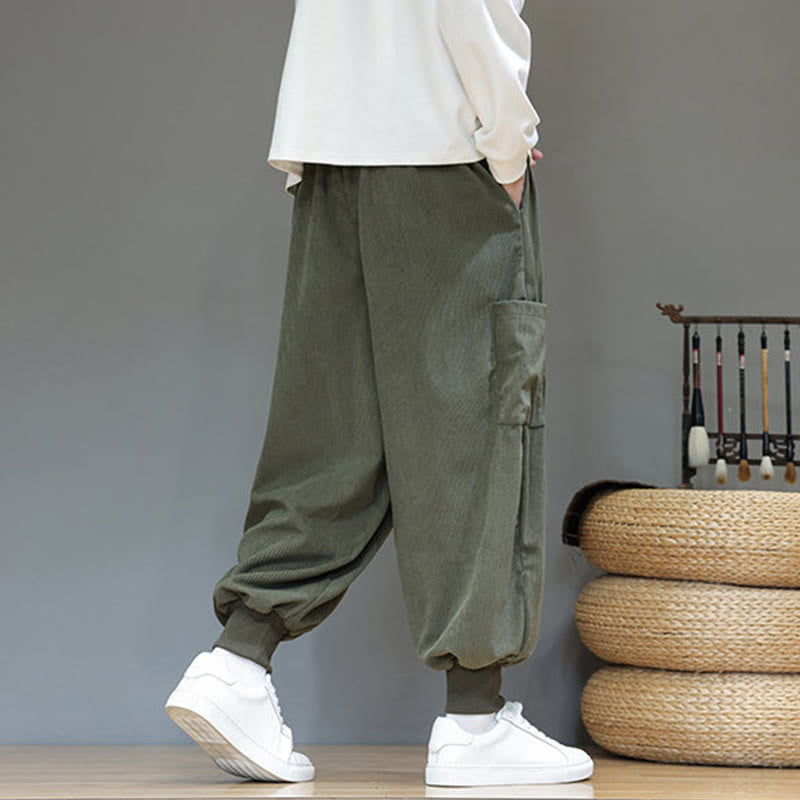 Structured Cotton Tapered Grounding Pants