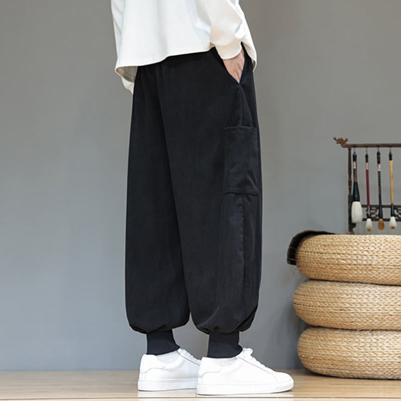 Structured Cotton Tapered Grounding Pants