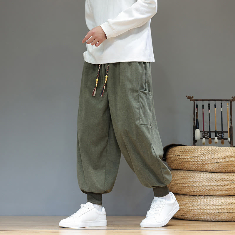 Structured Cotton Tapered Grounding Pants