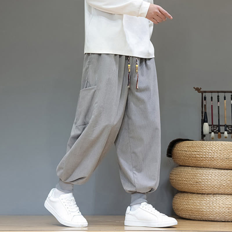 Structured Cotton Tapered Grounding Pants