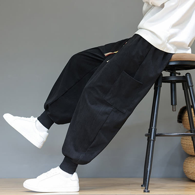 Structured Cotton Tapered Grounding Pants
