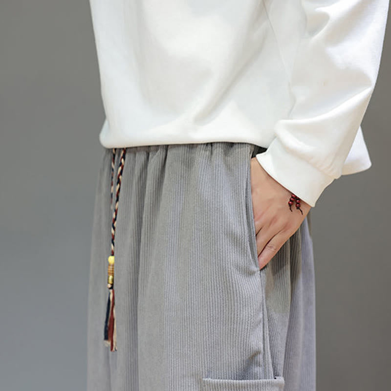 Structured Cotton Tapered Grounding Pants