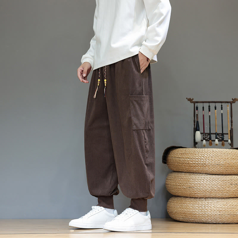 Structured Cotton Tapered Grounding Pants