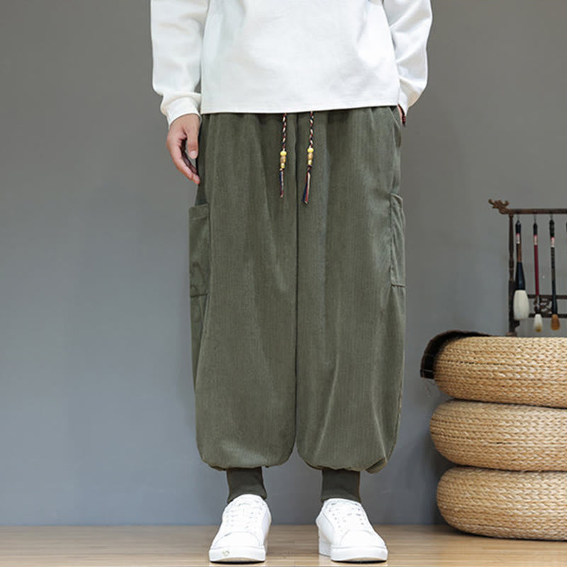 Structured Cotton Tapered Grounding Pants