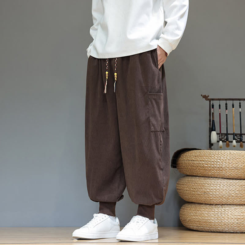 Structured Cotton Tapered Grounding Pants