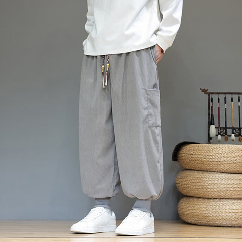 Structured Cotton Tapered Grounding Pants