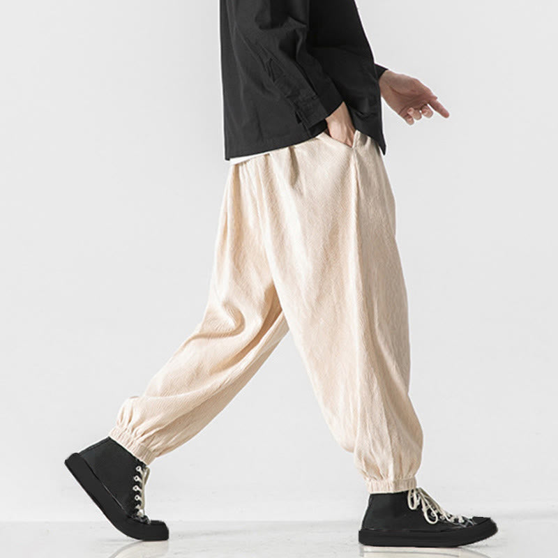 Tactile Cotton Tapered Cuffed Mindful Movement Pants