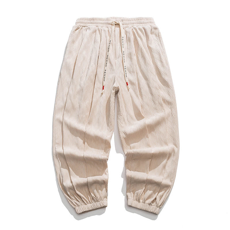 Tactile Cotton Tapered Cuffed Mindful Movement Pants