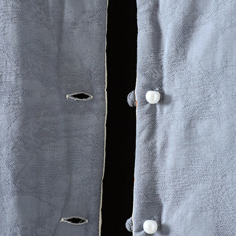 Thick Cotton Blend Frog Button Mindful Layering Jacket