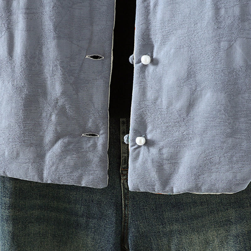 Thick Cotton Blend Frog Button Mindful Layering Jacket