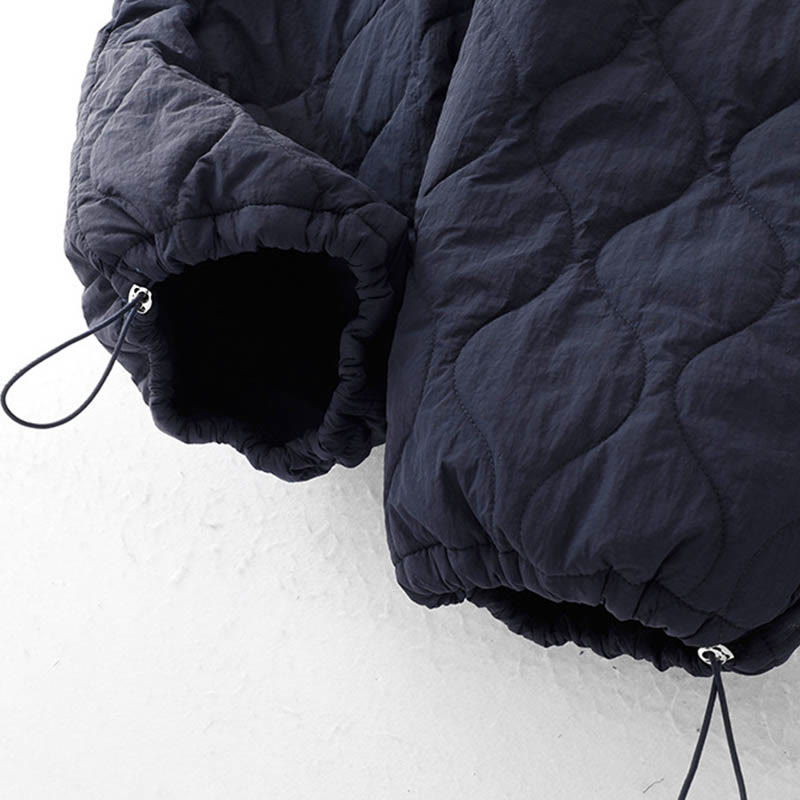 Women's Plain Elastic Cuff Design Drawstring Thermal Thickened Pants With Pockets