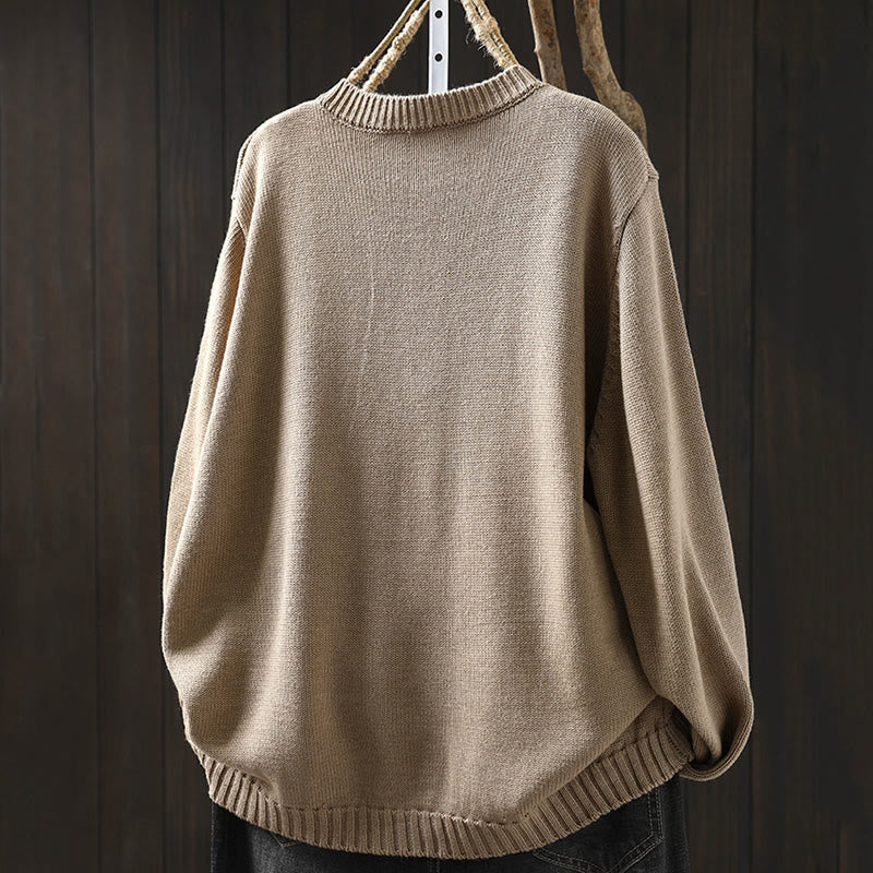 Tactile Knit Crew Neck Mindful Lounge Cardigan