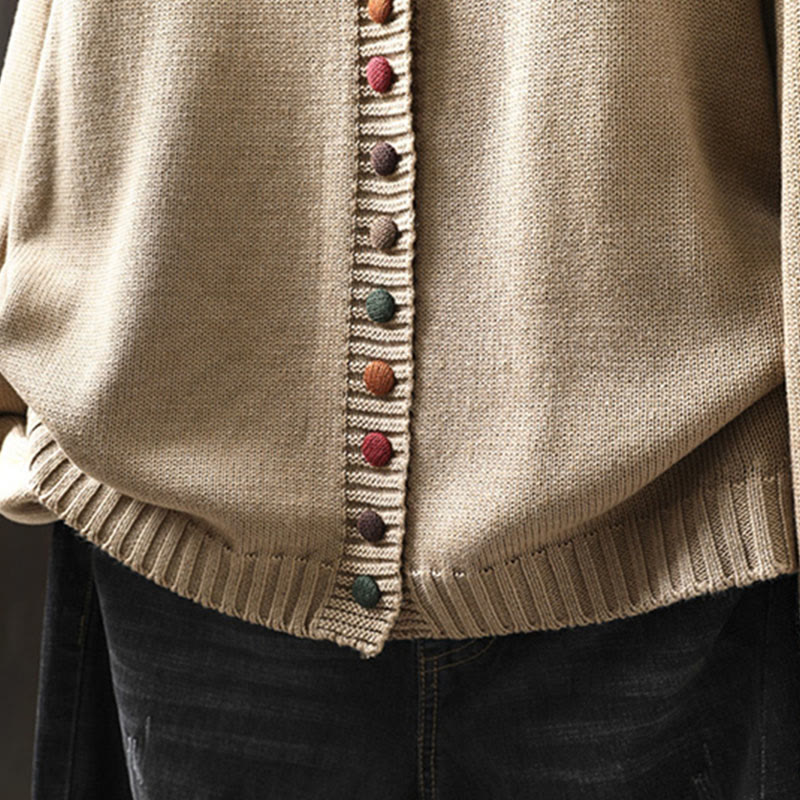 Tactile Knit Crew Neck Mindful Lounge Cardigan