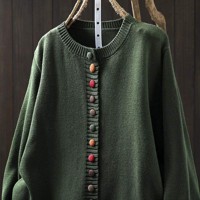 Tactile Knit Crew Neck Mindful Lounge Cardigan