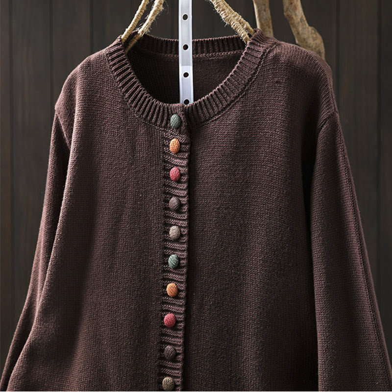 Tactile Knit Crew Neck Mindful Lounge Cardigan