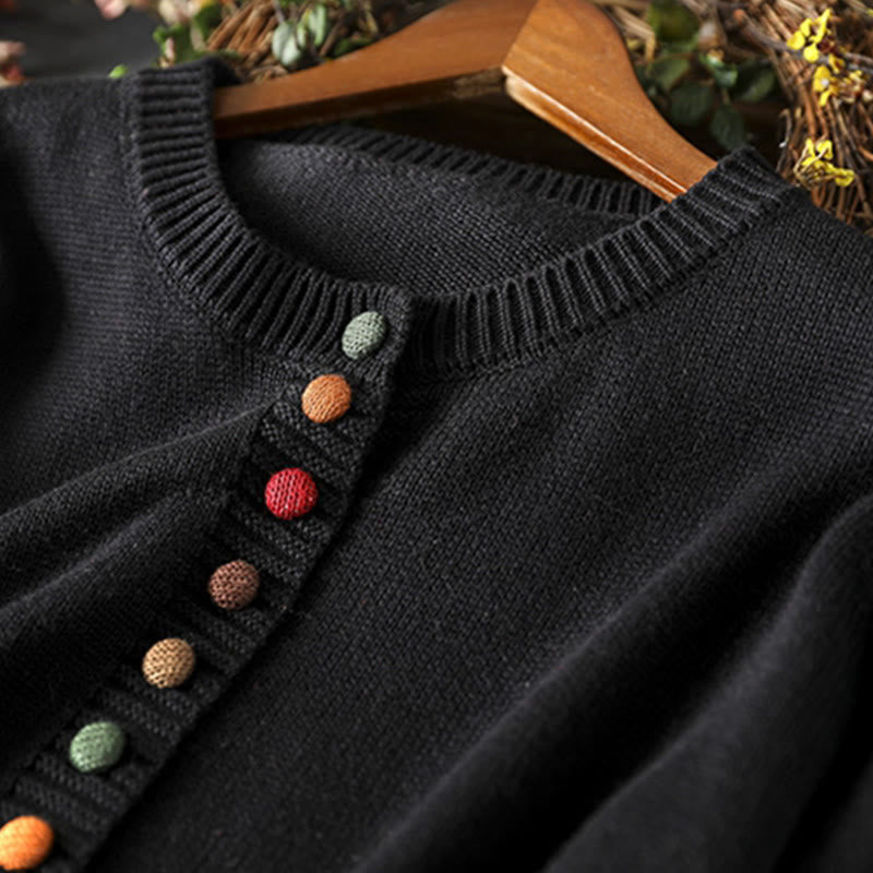 Tactile Knit Crew Neck Mindful Lounge Cardigan