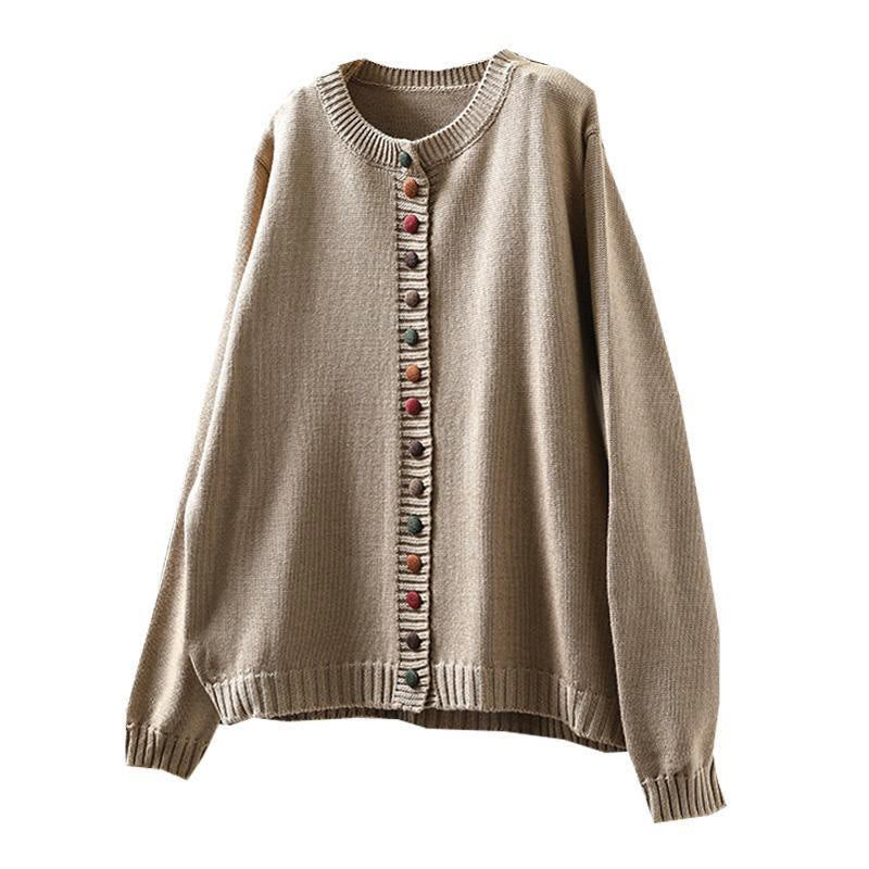 Tactile Knit Crew Neck Mindful Lounge Cardigan