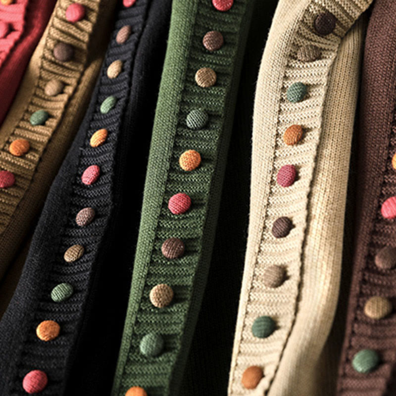 Tactile Knit Crew Neck Mindful Lounge Cardigan