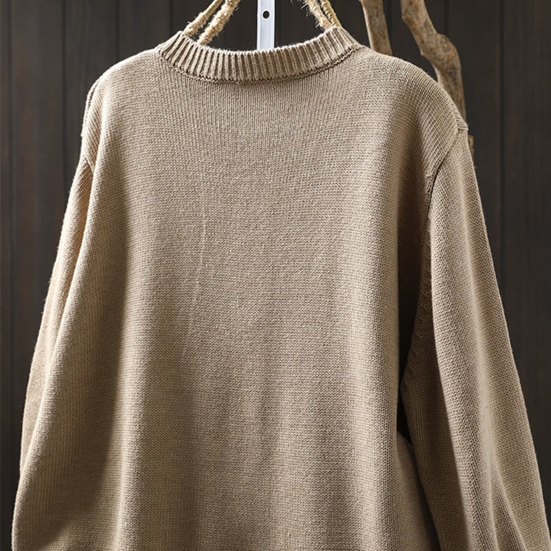 Tactile Knit Crew Neck Mindful Lounge Cardigan