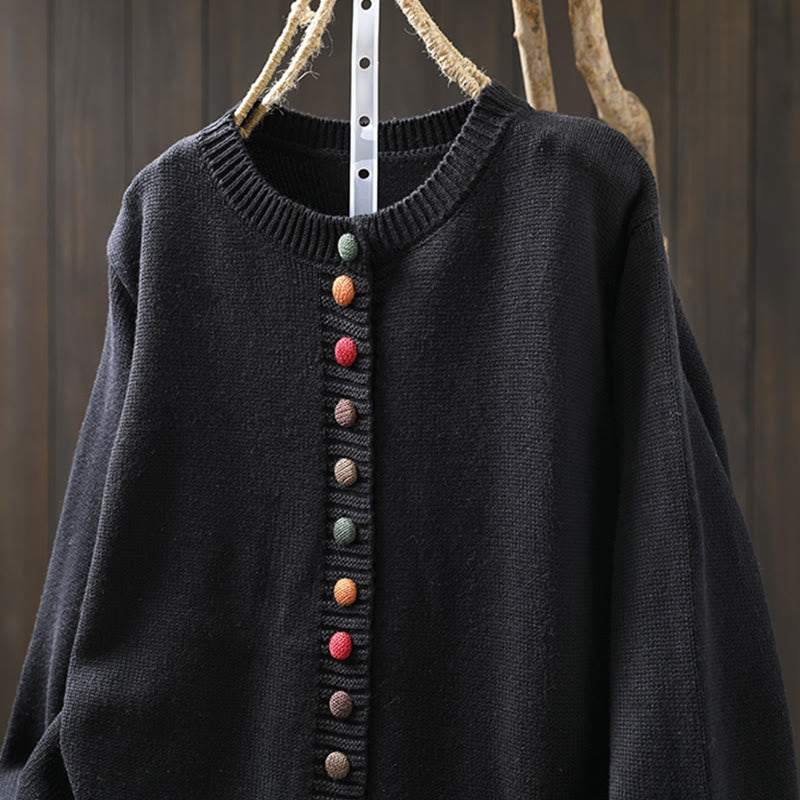Tactile Knit Crew Neck Mindful Lounge Cardigan