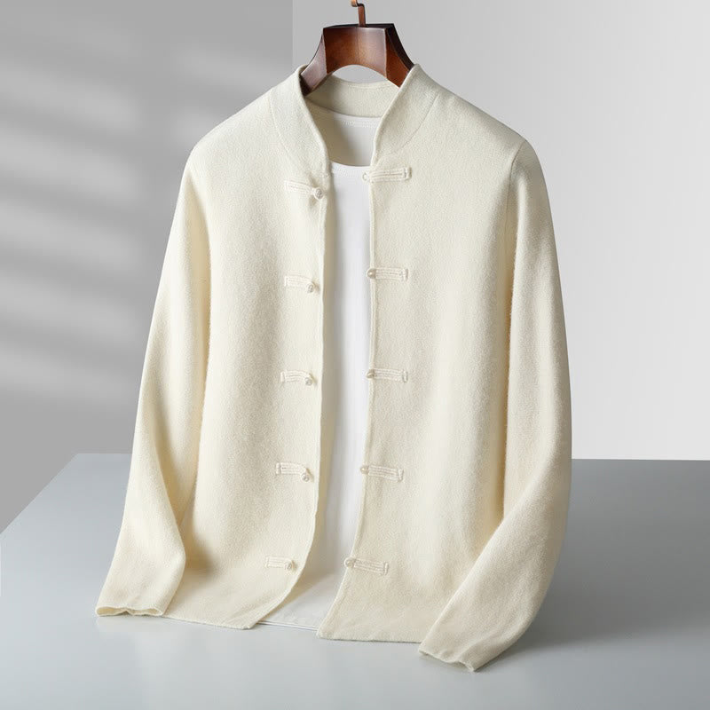 Thermal Wool Frog-Button Mindful Men's Sweater