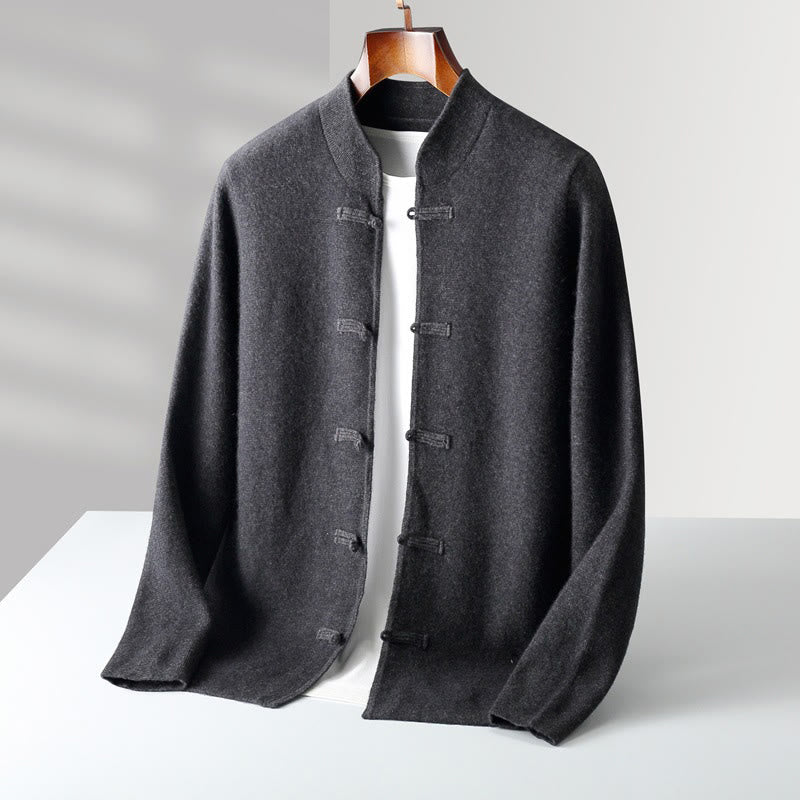 Thermal Wool Frog-Button Mindful Men's Sweater