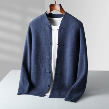 Thermal Wool Frog-Button Mindful Men's Sweater