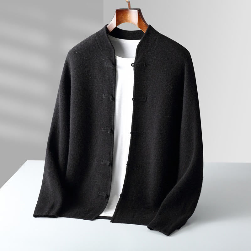 Thermal Wool Frog-Button Mindful Men's Sweater