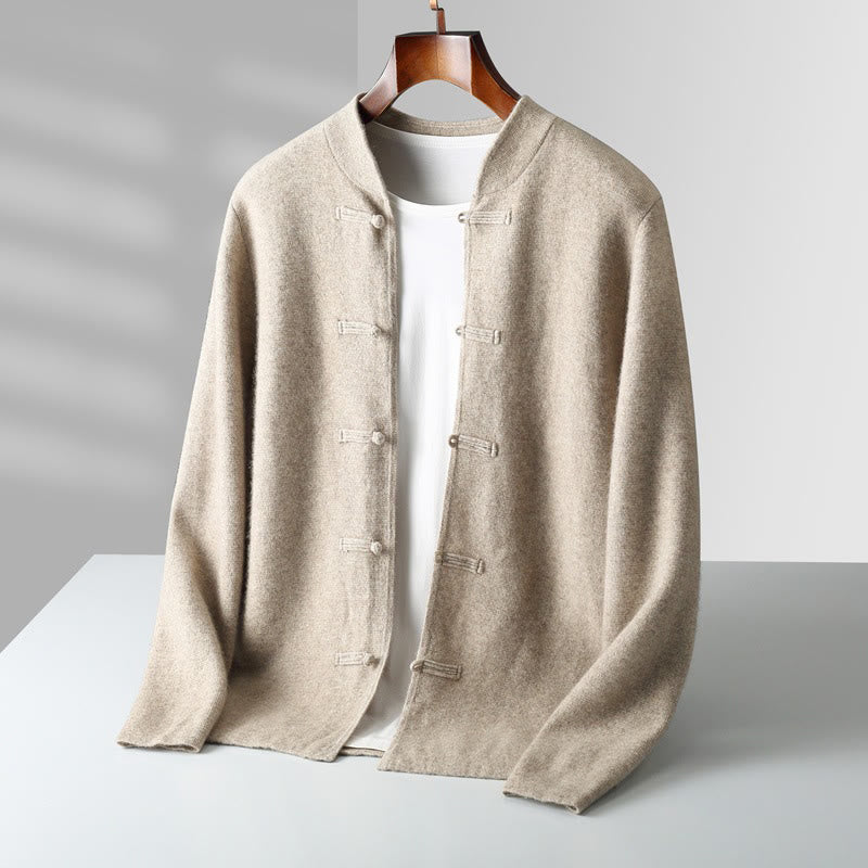 Thermal Wool Frog-Button Mindful Men's Sweater