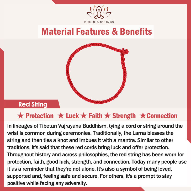 999 Sterling Silver Year of the Horse Ruyi Red String Braided Bracelet