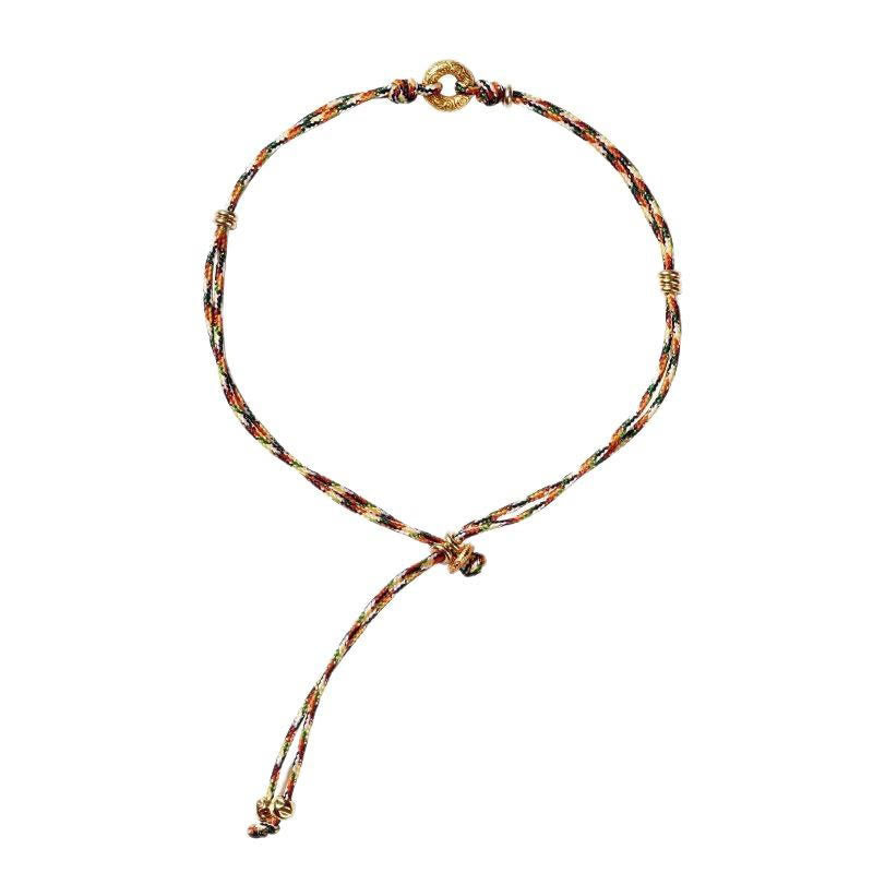 Handmade Multicolored Braided Ping An Kou Bracelet for Adults and Children