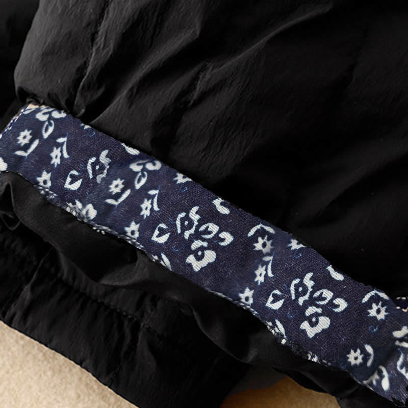 Thermal Cotton Patchwork Tapered Meditation Pants
