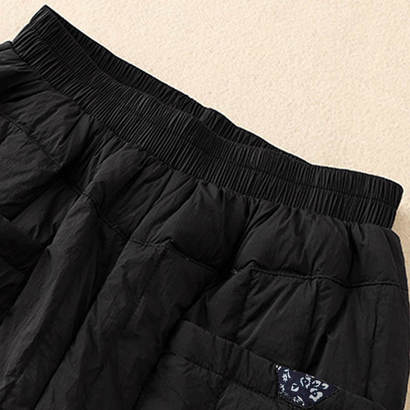 Thermal Cotton Patchwork Tapered Meditation Pants