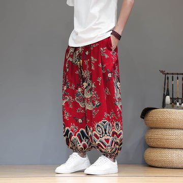 Cotton Linen Lightweight Grounding Meditation Harem Pants