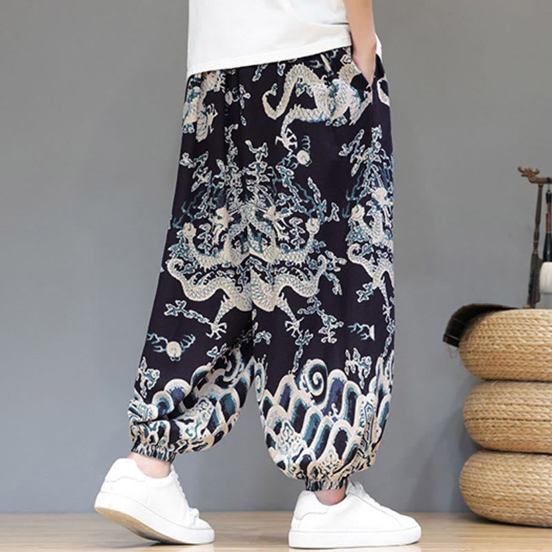 Cotton Linen Lightweight Grounding Meditation Harem Pants