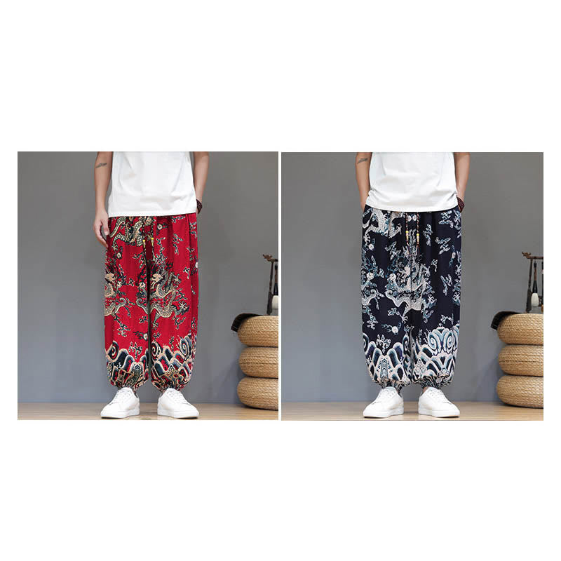 Cotton Linen Lightweight Grounding Meditation Harem Pants