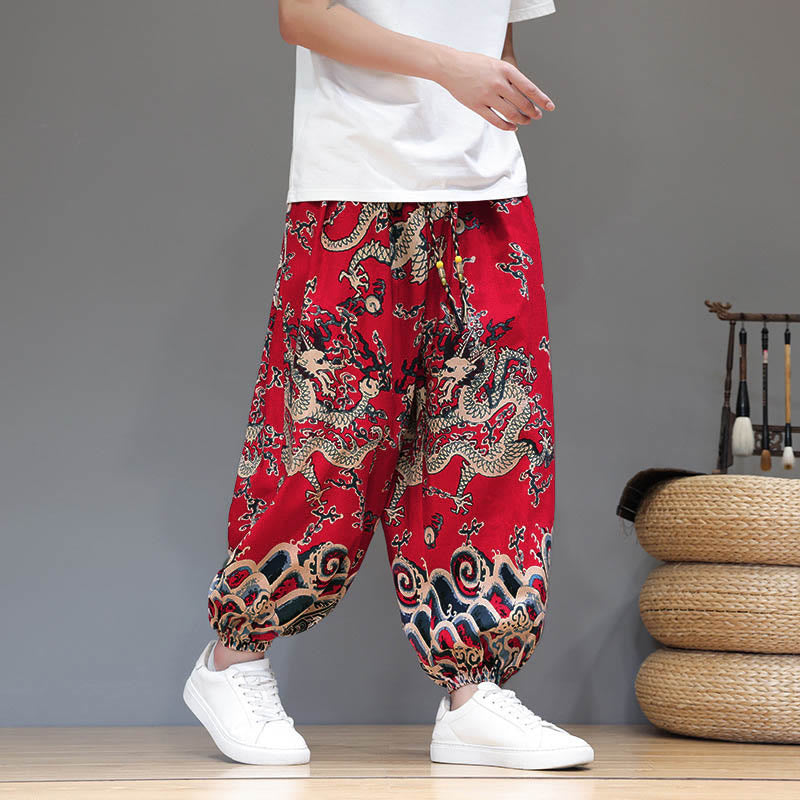 Cotton Linen Lightweight Grounding Meditation Harem Pants