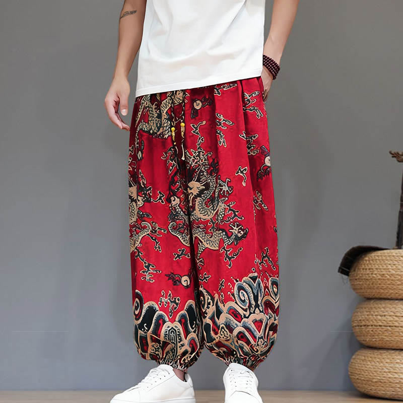 Cotton Linen Lightweight Grounding Meditation Harem Pants