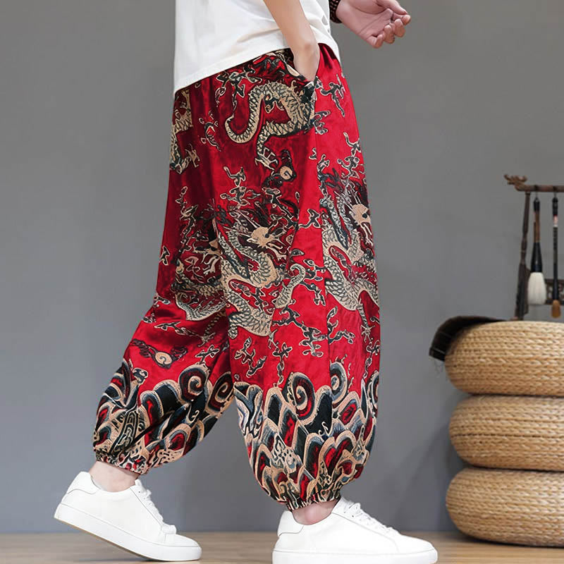 Cotton Linen Lightweight Grounding Meditation Harem Pants
