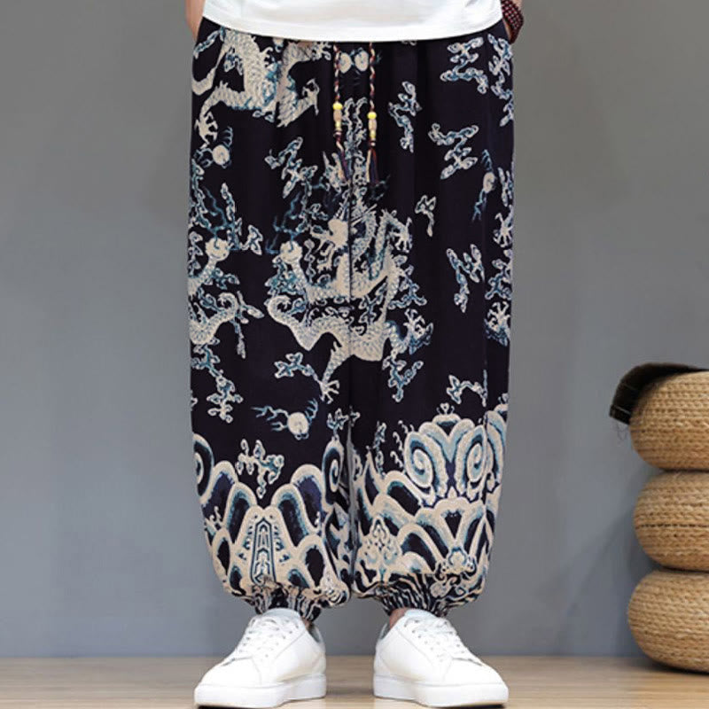 Cotton Linen Lightweight Grounding Meditation Harem Pants