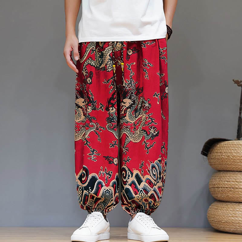 Cotton Linen Lightweight Grounding Meditation Harem Pants