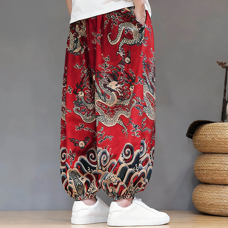 Cotton Linen Lightweight Grounding Meditation Harem Pants