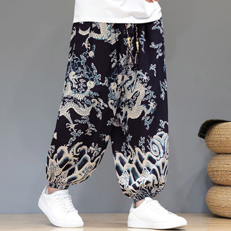 Cotton Linen Lightweight Grounding Meditation Harem Pants