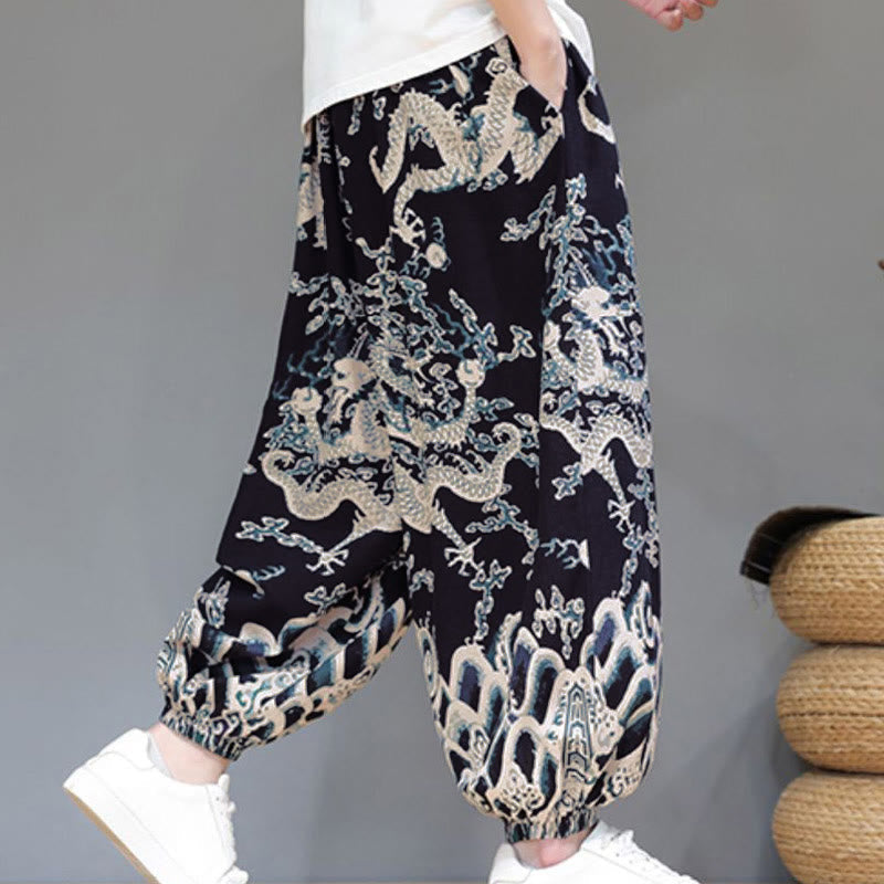 Cotton Linen Lightweight Grounding Meditation Harem Pants