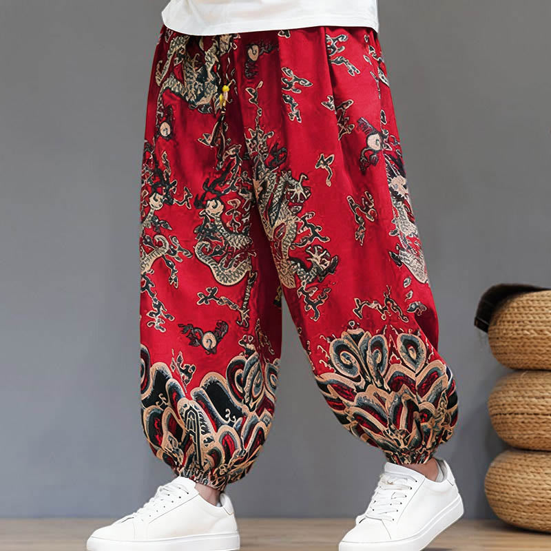 Cotton Linen Lightweight Grounding Meditation Harem Pants