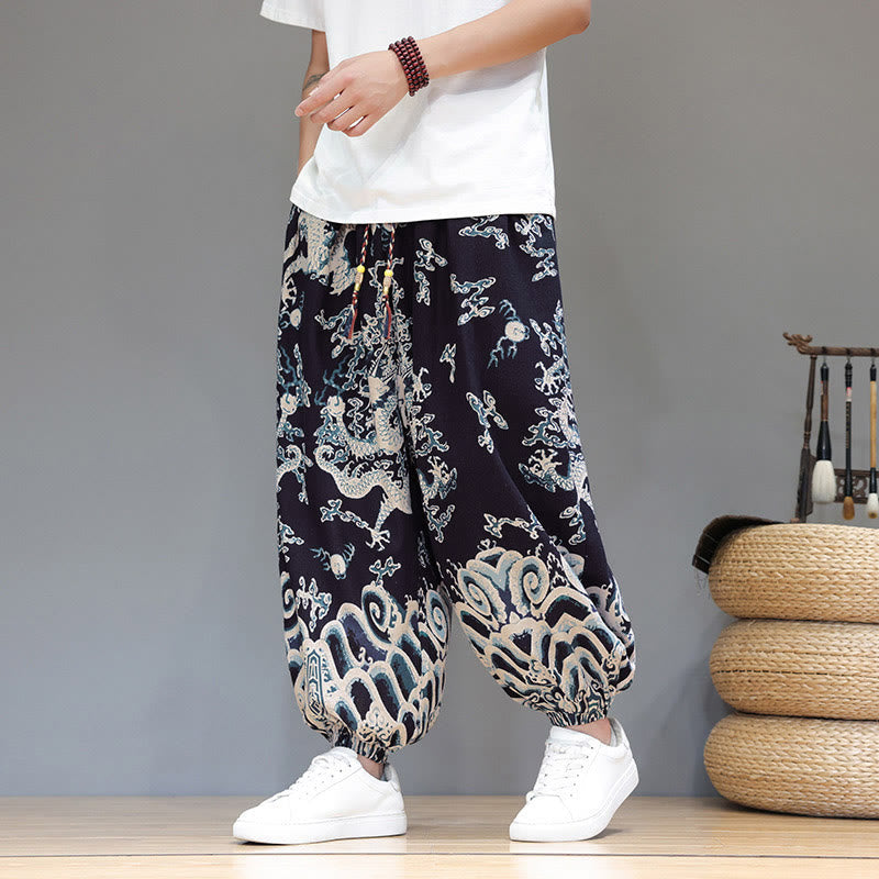 Cotton Linen Lightweight Grounding Meditation Harem Pants