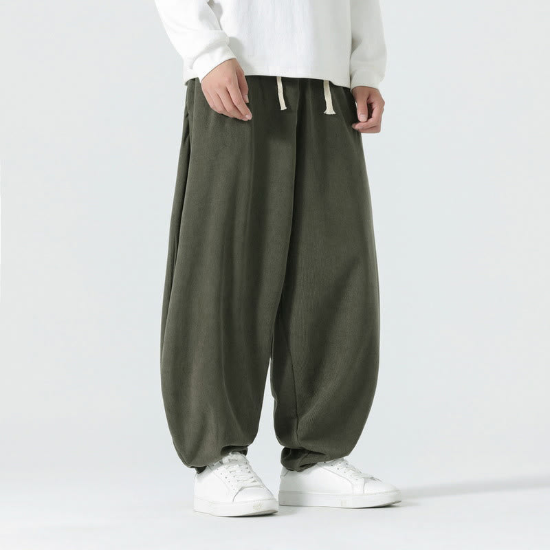 Tactile Corduroy Relaxed Meditation Harem Pants