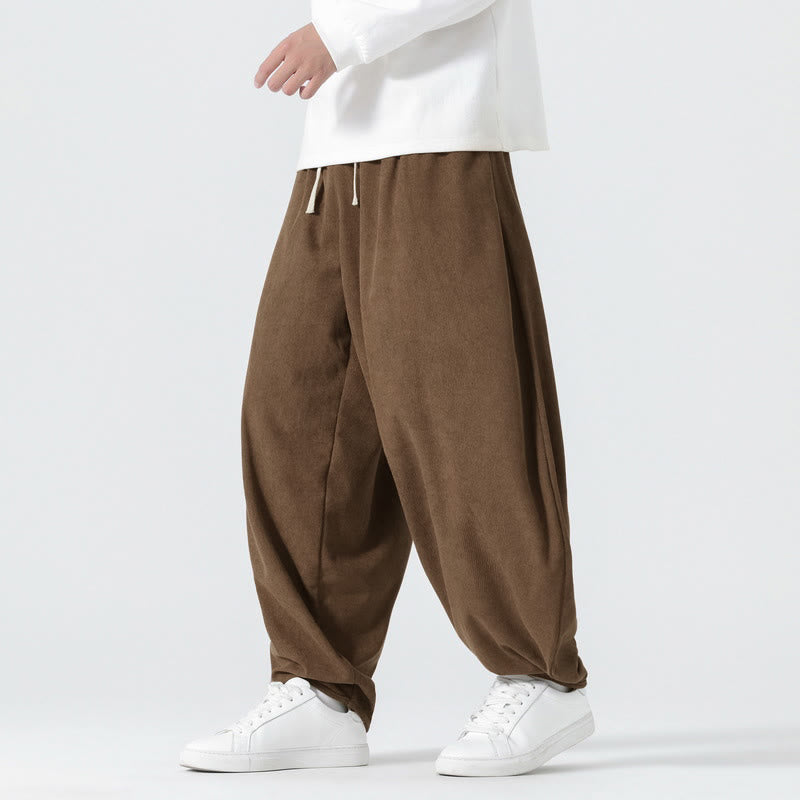 Tactile Corduroy Relaxed Meditation Harem Pants